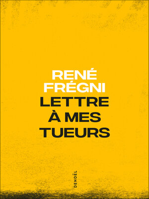 cover image of Lettre à mes tueurs